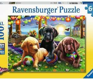 Puzzel (XXL) 100stuks – Honden picknick