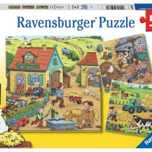 Puzzel (3x49stuks) – Op de boerderij