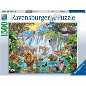 Puzzel (1500stuks) – Waterval in de jungle