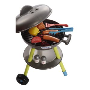 Ecoiffier BBQ met deksel + accessoires – 16-delig