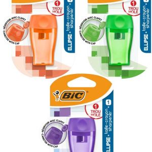 BIC Puntenslijper ELLIPSE 1-gaats met opvangbakje – 1 exemplaar