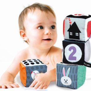 Baby Clementoni – Soft Cubes – Black & White