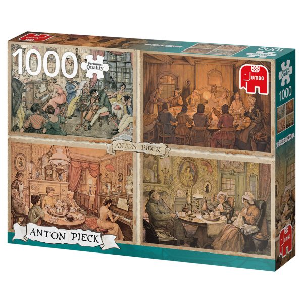 Puzzel (1000stuks) - Anton Pieck - Living Room Entertainment - Afbeelding 2