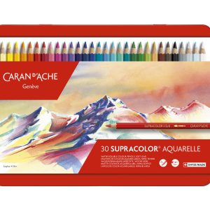 Caran d’Ache Aquarelpotloden Supracolor II Soft – 30stuks in metalen doos