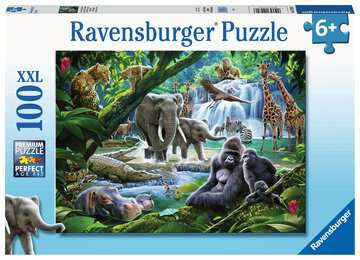 Puzzel (100stuks XXL) – Jungle dieren