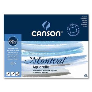 Canson Aquarelblok Montval (10,5×15,5cm) 300gr/12vel – wit