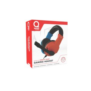 Qware Gaming Switch Stereo Headset – blauw/rood