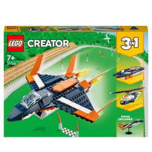 LEGO Creator 3-in-1 Supersonische straaljager & boot – 31126