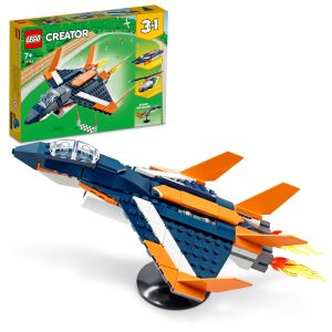 LEGO Creator 3-in-1 Supersonische straaljager & boot – 31126