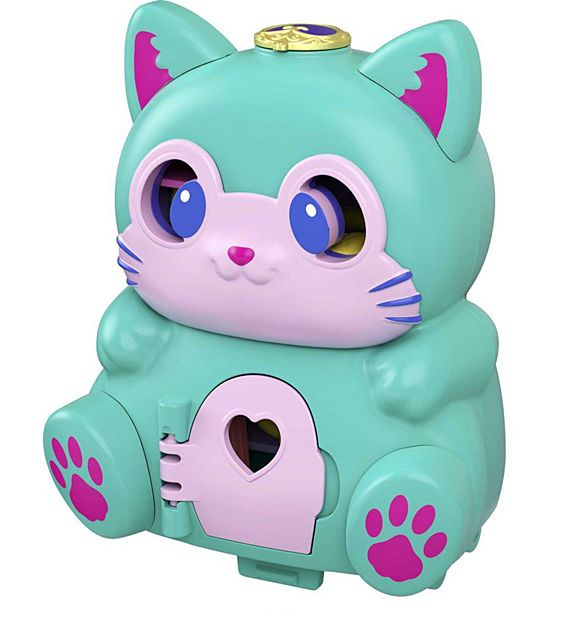 Polly Pocket – Draai & vind speelkoffer Cat Compact