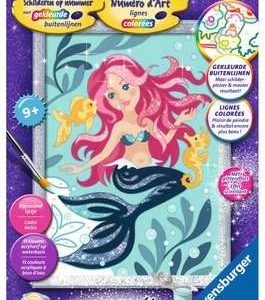 Schilderen op nummer – Zeemeermin Glitter
