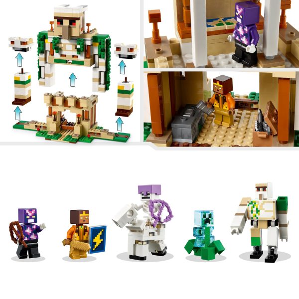 LEGO Minecraft Het ijzergolemfort - 21250 - Afbeelding 6