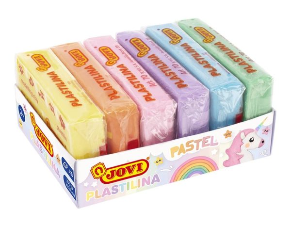 JOVI Modelleerklei pastelkleuren 6stuks (50g/st)