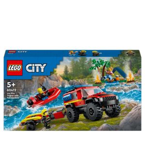 LEGO City 4×4 brandweerauto met reddingsboot – 60412