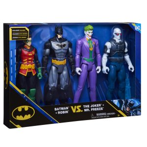 DC Comics – Actiefiguur 30cm (4-pack) (Batman/Robin/The Joker/Mr. Freeze)