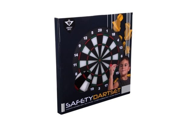 Kinder Safety Dartbord Ø 42cm + Softtip Dartpijl 18gr (2 sets) - Afbeelding 2