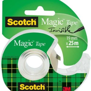 Scotch Magic Tape 19mm x 25m op afroller