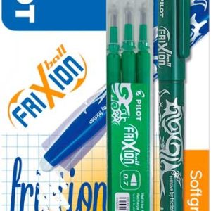 Pilot FriXion Rollerball 0,7mm – 1stuk + 3 vullingen (groen)