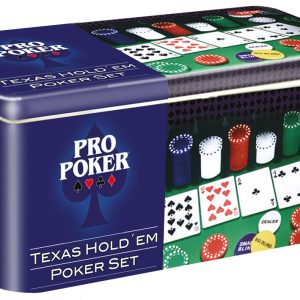 Pro Poker Texas Hold’em Set (tin box)