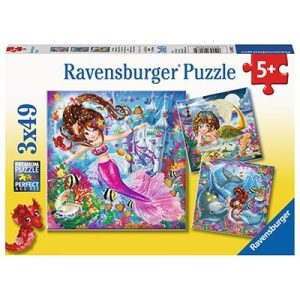 Puzzel (3x49stuks) – Betoverende zeemeerminnen