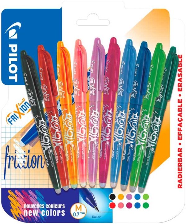 Pilot FriXion Ball 0,7 mm - 10stuks assorti