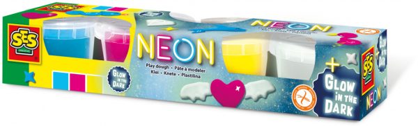 Klei - Neon en Glow-in-the-Dark 4x90gr