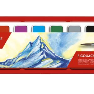 Caran d’Ache Plakkaatverf “Gouache Studio” – 8 kleuren in metalen doos