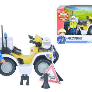Brandweerman Sam – Politie Quad met figuur