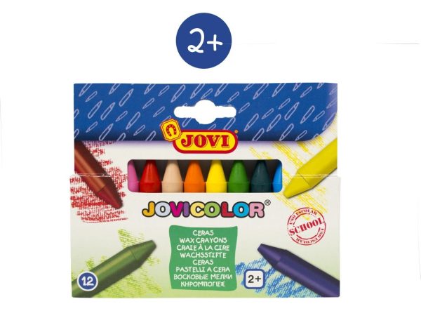 JOVI Waskrijtjes (rond) - Etui (karton) 12stuks