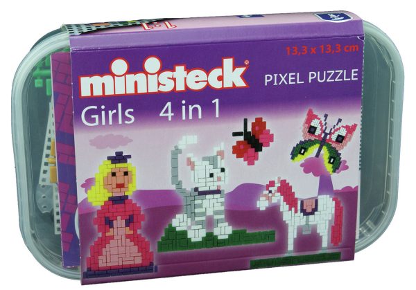 Ministeck (Plastic Box) - Girls 4-in-1 (500stuks)