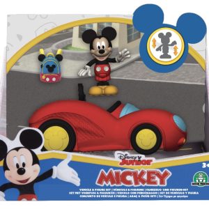 Disney Junior Mickey Mouse – Voertuig met actiefiguur 7,5cm – 1 exemplaar