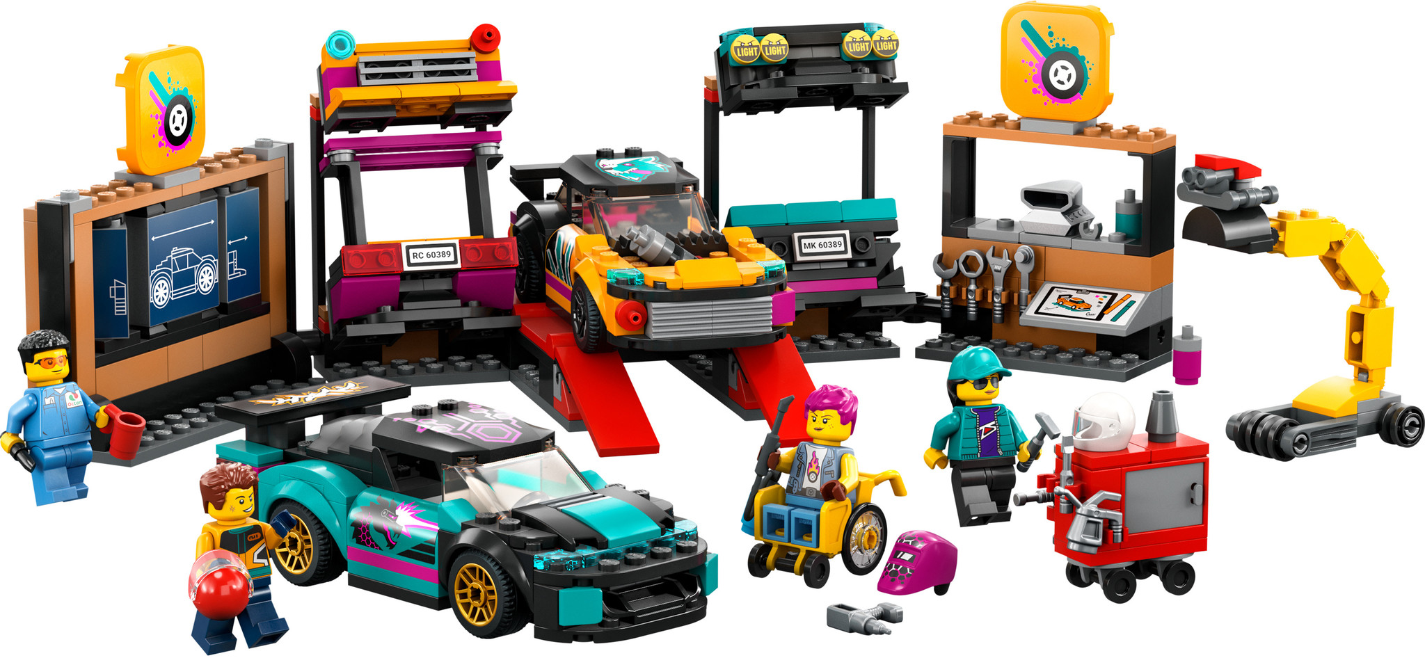LEGO City Garage voor aanpasbare auto's - 60389 - Afbeelding 3