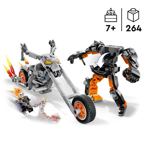 LEGO Marvel Avengers Ghost Rider Mech & motor - 76245 - Afbeelding 4