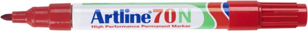 Artline Permanente Marker "70N" ronde punt, lijndikte 1.5mm - rood