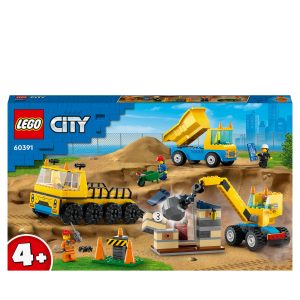 LEGO City Kiepwagen, bouwtruck en sloopkogel – 60391