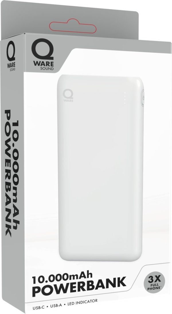 Qware Sound Powerbank 10.000 mAh  - 1 exemplaar
