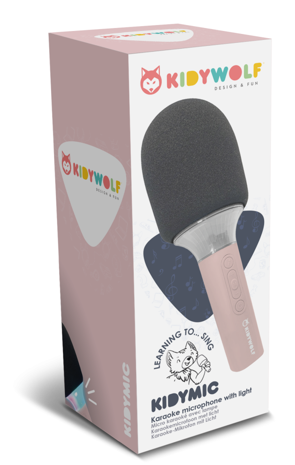 KIDYMIC Karaoke microfoon - Blauw OF Roze - 1 exemplaar - Afbeelding 3