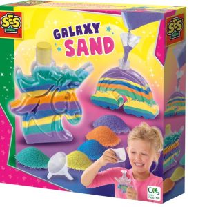 SES Creative – Galaxy Sand – Flesjes unicorn en regenboog