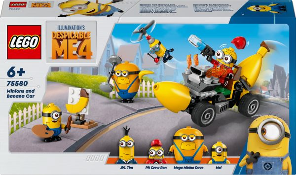 LEGO Despicable Me 4 Minions en bananenauto - 75580