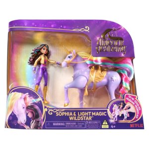 Unicorn Academy – Pop Sophia & Unicorn Wildstar (met licht) (11.5 cm & 12.5