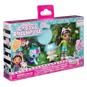 Gabby’s Dollhouse – Speelset Camping (Gabby & 3 katjes)