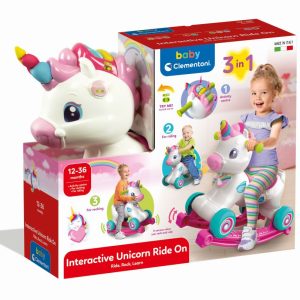 Baby Clementoni – Interactieve Unicorn Ride-on