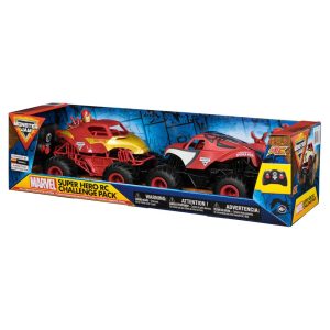 R/C Monster Jam 2-pack – 1:24 (Spider Man & Iron Man). 4+. 10xLR03 Incl. 33