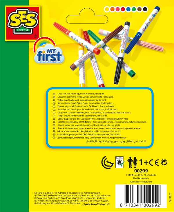 SES Creative My First - Baby markers 8 kleuren - Afbeelding 6