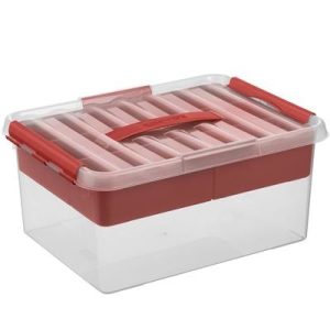 Q-line MultiBox 15L – transparant/rood