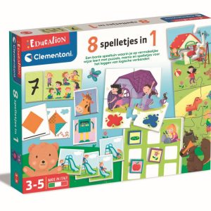 Education Clementoni – 8 Spelletjes in 1 (3-6jaar)