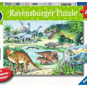 Puzzel (2x24stuks) – Sauriërs en hun leefruimte