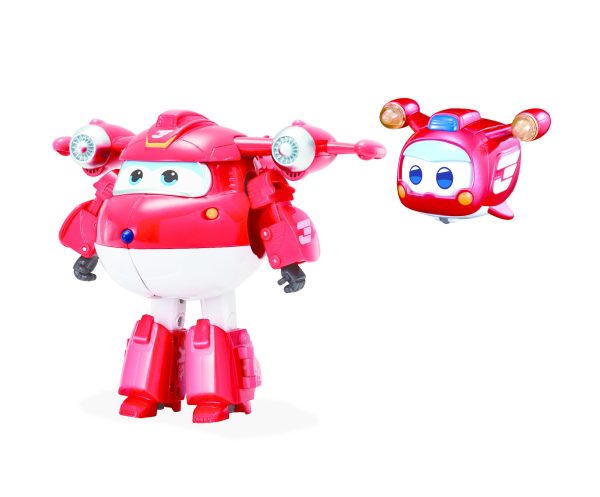 Super Wings - Robot/Vliegtuig Transforming Supercharged : 1 exemplaar - Afbeelding 3