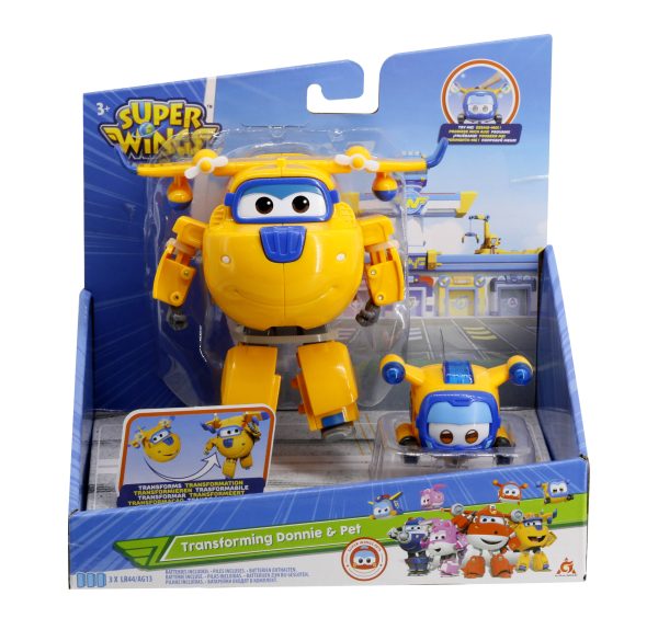 Super Wings - Robot/Vliegtuig Transforming Supercharged : 1 exemplaar - Afbeelding 4