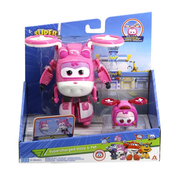 Super Wings - Robot/Vliegtuig Transforming Supercharged : 1 exemplaar - Afbeelding 6